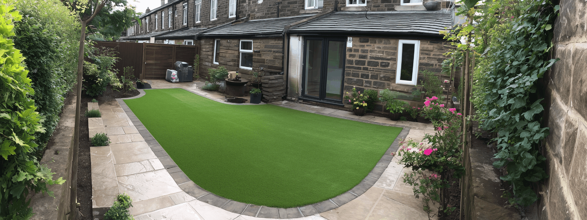 rear Garden Lawn Replacement Job In Cheadle Hulme – turfing in Stockport