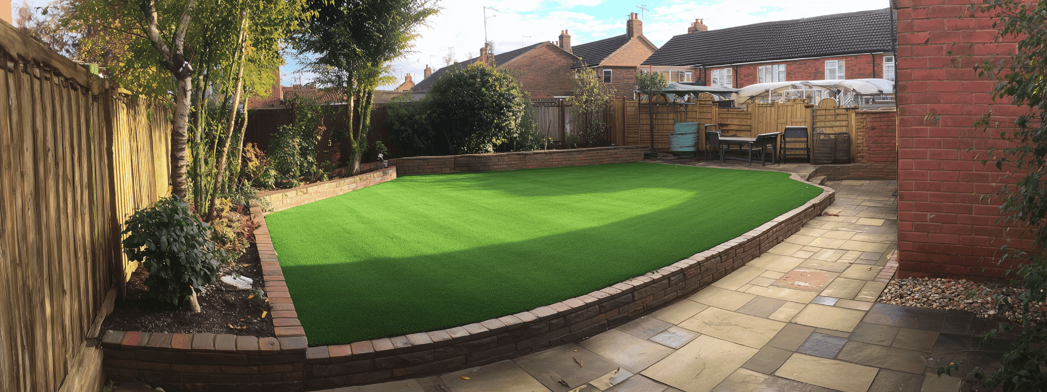 Rear Garden Job In Heaton Mersey – turfing in Stockport